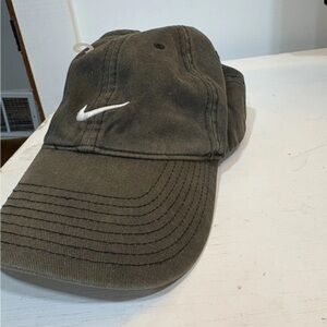 Nike Cap Hat Strap Back Adult One Size Black Golf Adjustable Back Swoosh